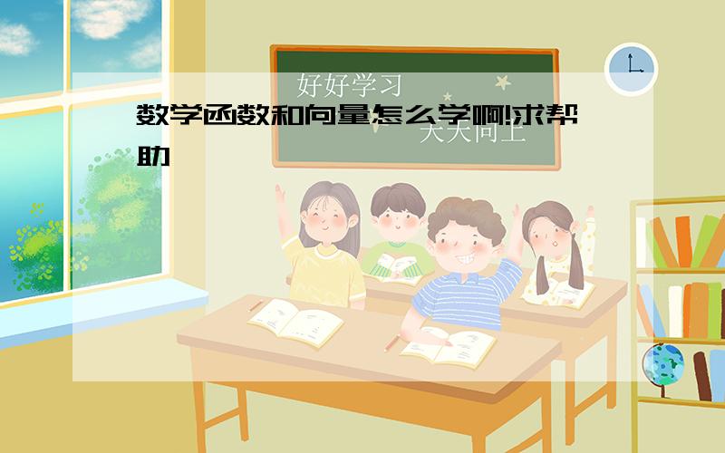 数学函数和向量怎么学啊!求帮助