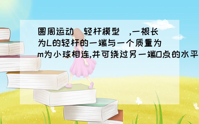 圆周运动（轻杆模型）,一根长为L的轻杆的一端与一个质量为m为小球相连,并可绕过另一端O点的水平轴在竖直面内自由转动,图中的a、b分别表示小球运动轨迹的最低点和最高点,已知杆能提供