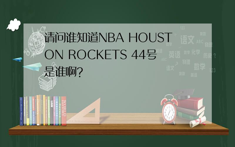 请问谁知道NBA HOUSTON ROCKETS 44号是谁啊?