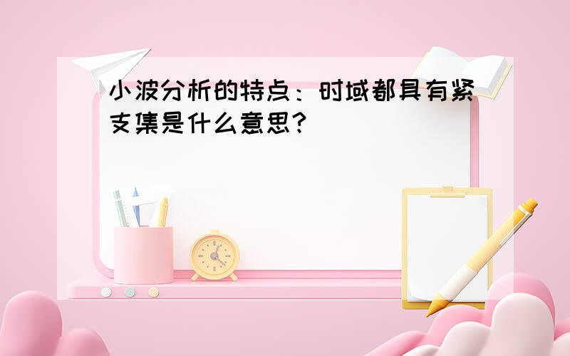 小波分析的特点：时域都具有紧支集是什么意思?