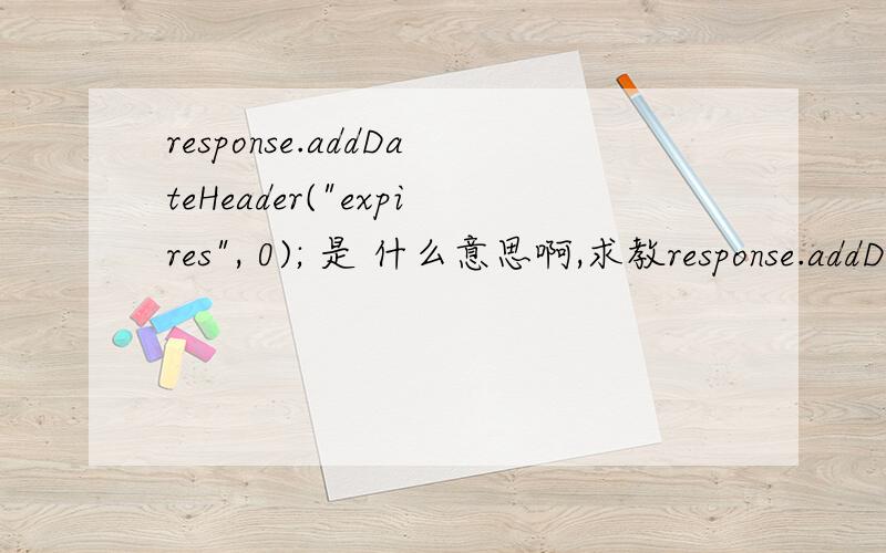 response.addDateHeader(