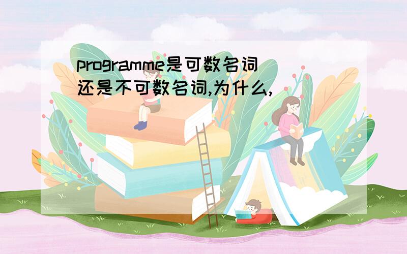 programme是可数名词还是不可数名词,为什么,