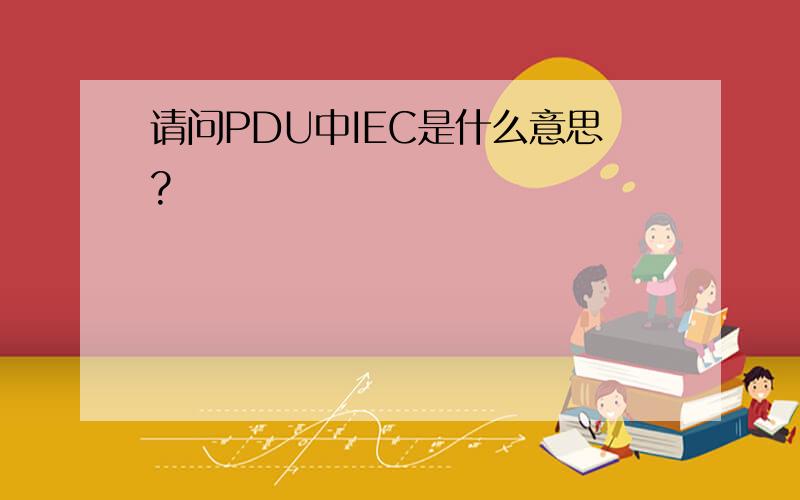 请问PDU中IEC是什么意思?