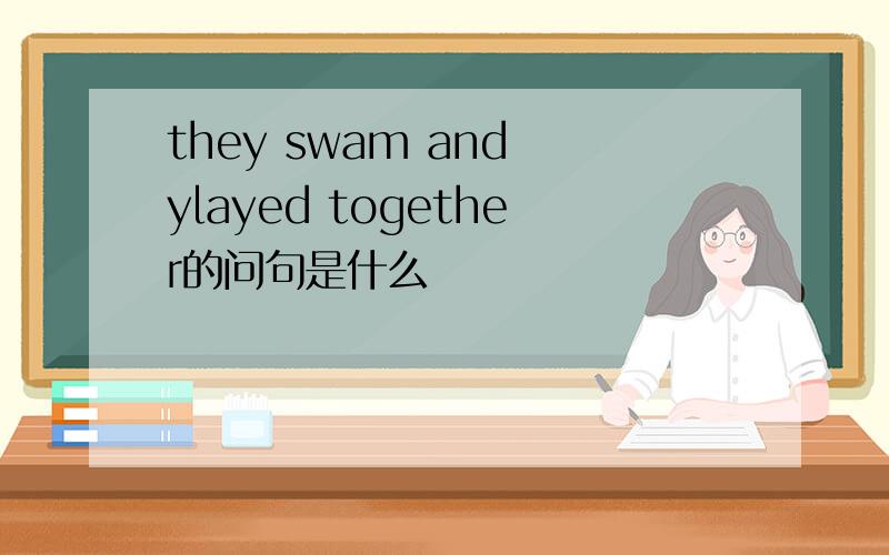 they swam and ylayed together的问句是什么