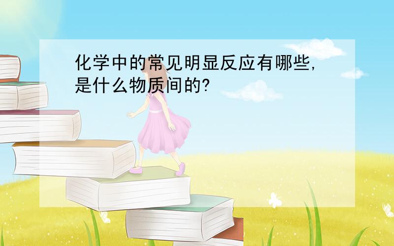 化学中的常见明显反应有哪些,是什么物质间的?