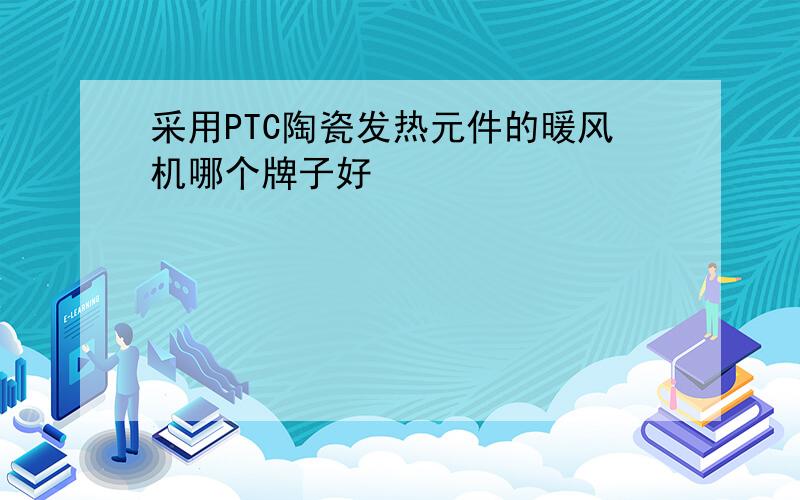 采用PTC陶瓷发热元件的暖风机哪个牌子好