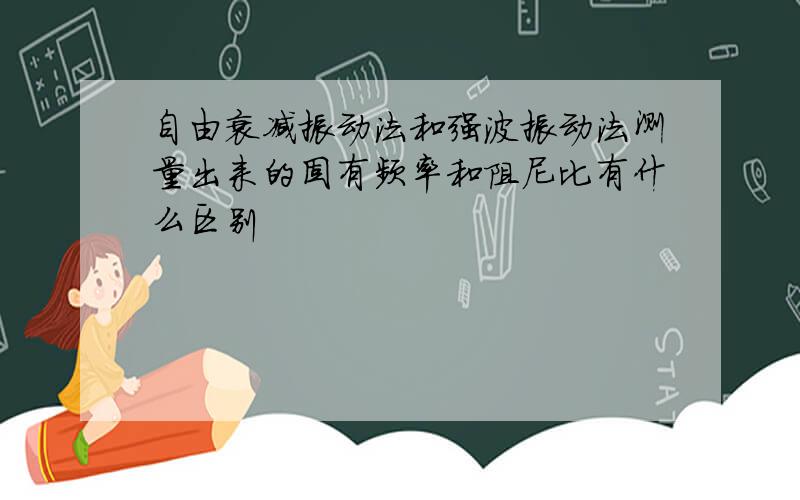 自由衰减振动法和强波振动法测量出来的固有频率和阻尼比有什么区别