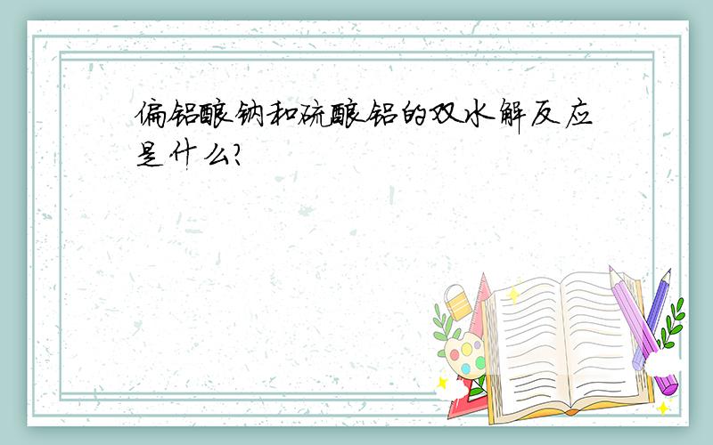 偏铝酸钠和硫酸铝的双水解反应是什么?