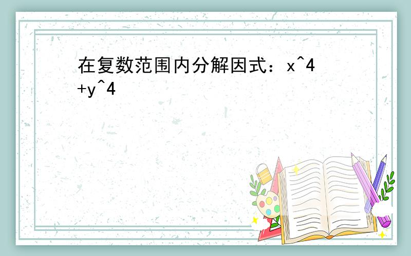 在复数范围内分解因式：x^4+y^4