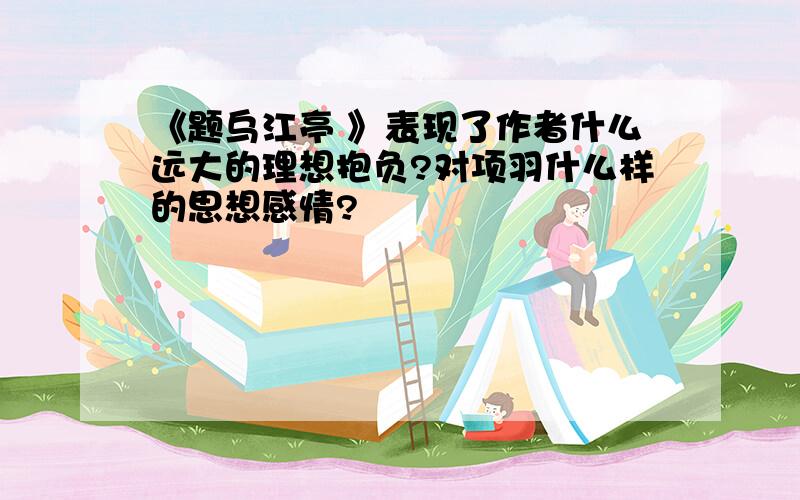 《题乌江亭 》表现了作者什么远大的理想抱负?对项羽什么样的思想感情?