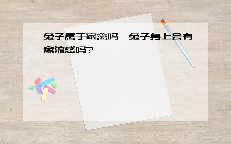 兔子属于家禽吗,兔子身上会有禽流感吗?