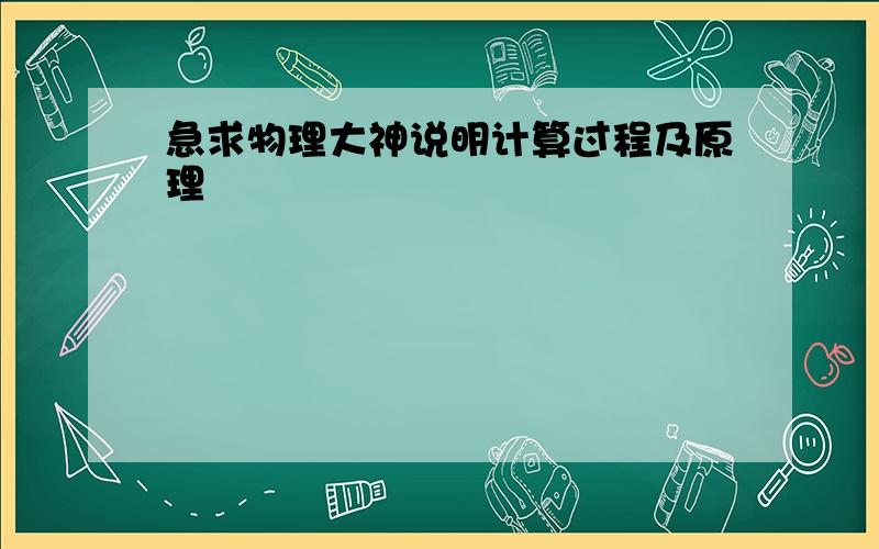 急求物理大神说明计算过程及原理