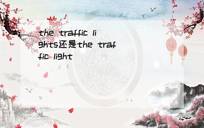 the traffic lights还是the traffic light