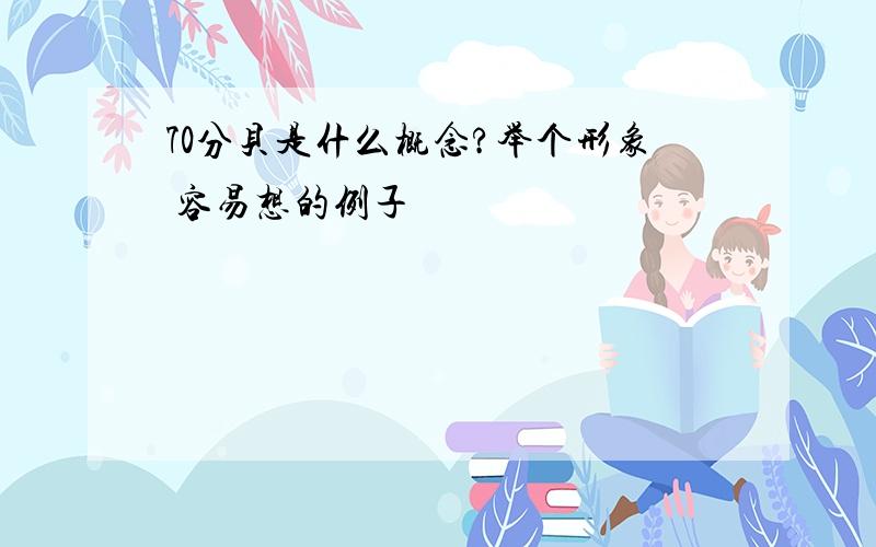 70分贝是什么概念?举个形象 容易想的例子