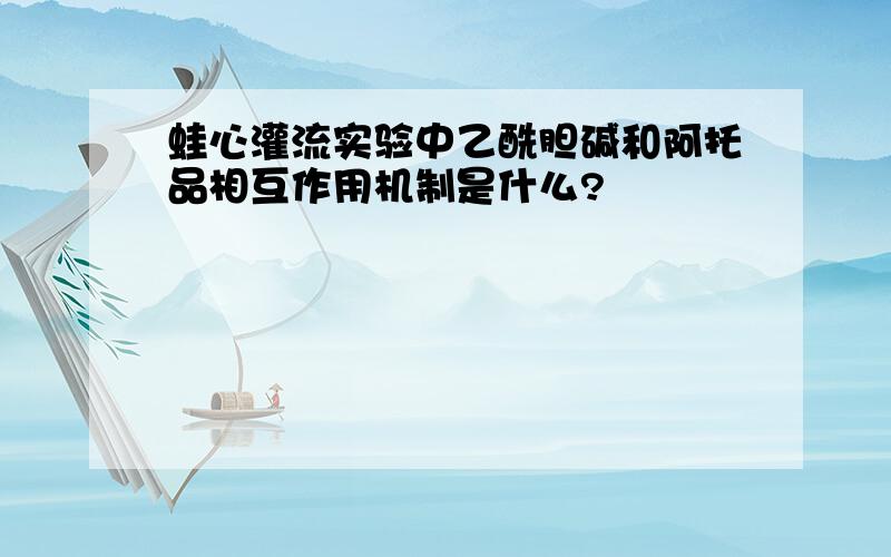 蛙心灌流实验中乙酰胆碱和阿托品相互作用机制是什么?