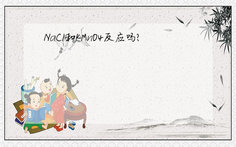 NaCl和KMnO4反应吗?