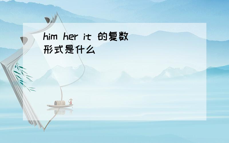 him her it 的复数形式是什么