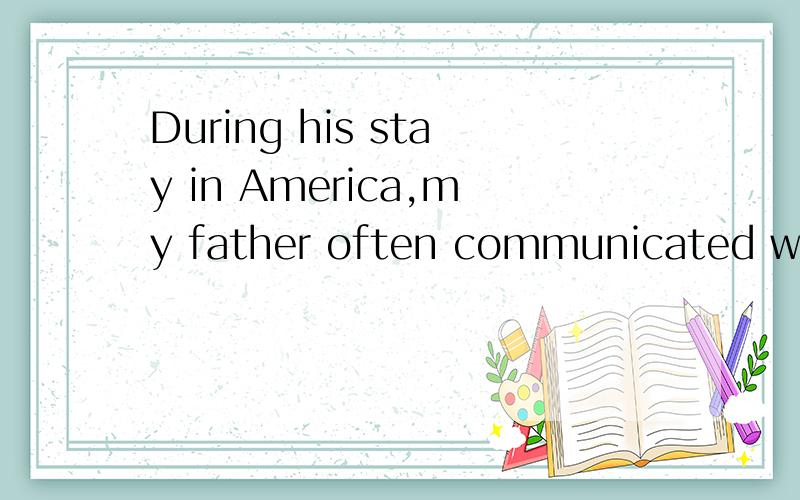 During his stay in America,my father often communicated with me by email _____ he could save a lot of US dollars.A.so that B.as soon as C.no matter D.such thatHarbin cut the city's water supply last November.It was _____ the Songhua River was heavily