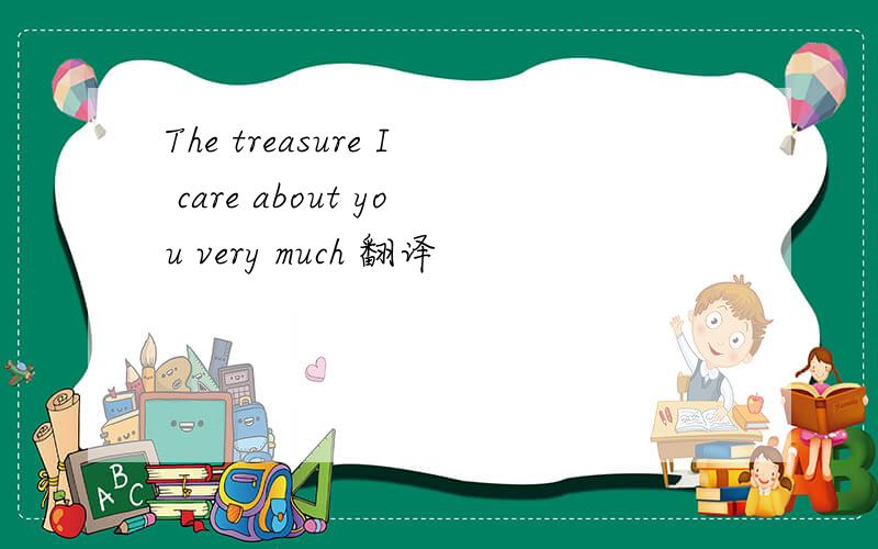 The treasure I care about you very much 翻译