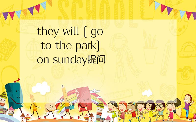 they will [ go to the park] on sunday提问