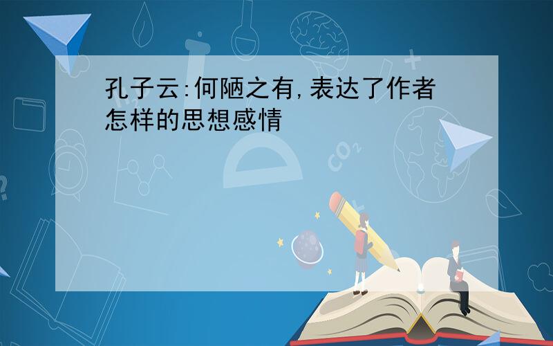 孔子云:何陋之有,表达了作者怎样的思想感情