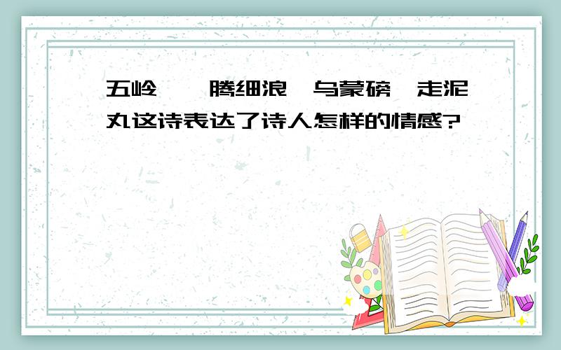 五岭逶迤腾细浪,乌蒙磅礴走泥丸这诗表达了诗人怎样的情感?