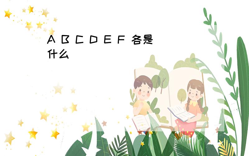 A B C D E F 各是什么