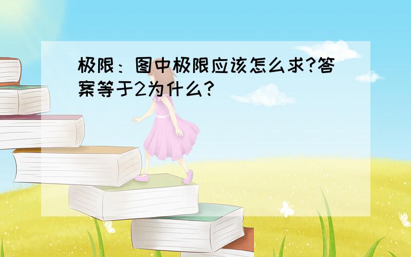 极限：图中极限应该怎么求?答案等于2为什么?