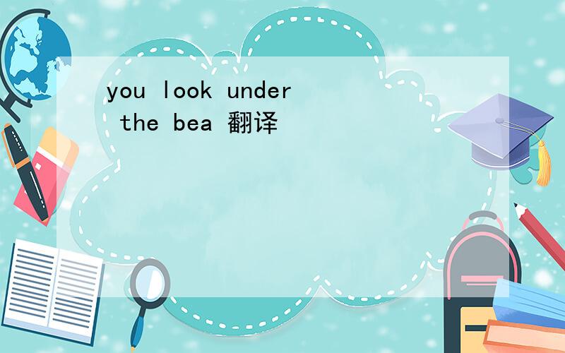 you look under the bea 翻译