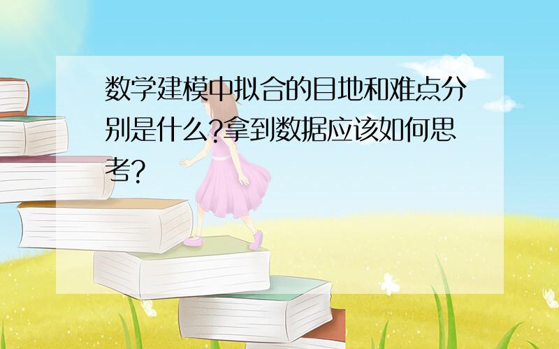 数学建模中拟合的目地和难点分别是什么?拿到数据应该如何思考?